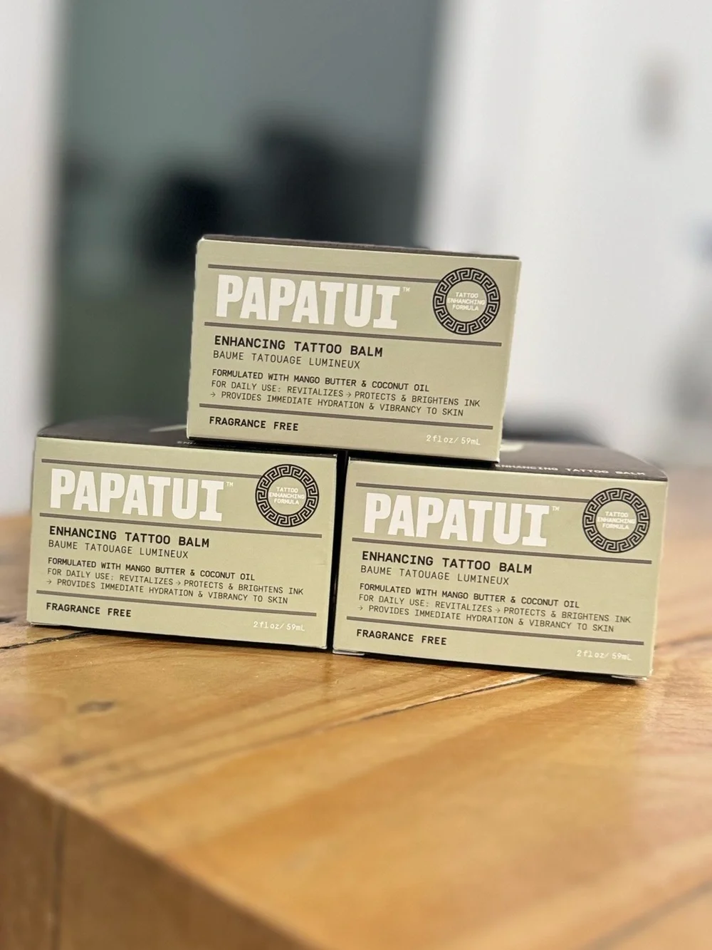 3 Papatui Men’s Paeaben-free Enhancing Tattoo Balm Unscented - 2 fl oz